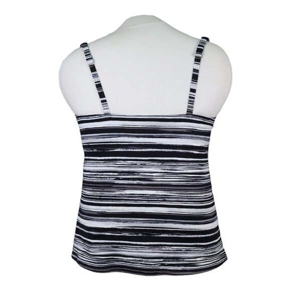 Lands End Tankini Swim Top Size 16 Square Neck Underwire Bra Swimsuit New - Picture 6 of 10